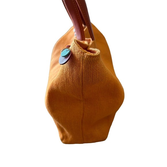 Leather and Fine‎ Jute Woven Tote Shoulder Bag Gorgeous Detail EUC - Picture 6 of 13